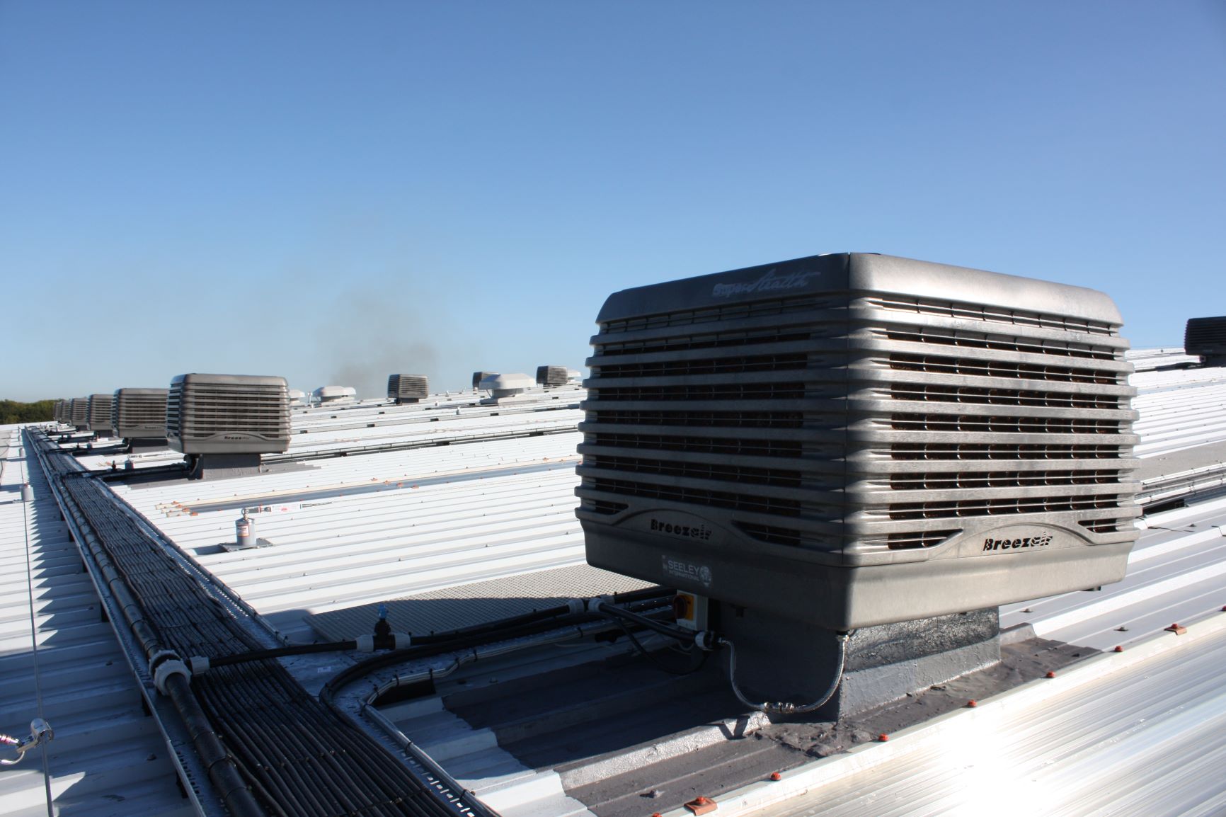 Breezair evaporative cooling installed in automotive industry