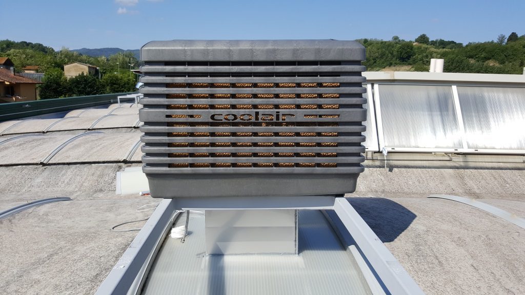 Coolair Verdunstungskühlung, die auf dem Dach installiert wird