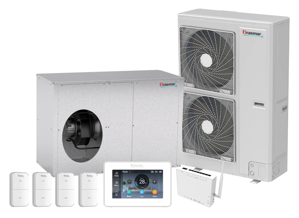 Dominator series indoor unit outdoor unit rf sensors and zone controllers